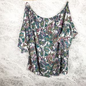 Ashley Stewart Paisley Blouse 18/20W NWT